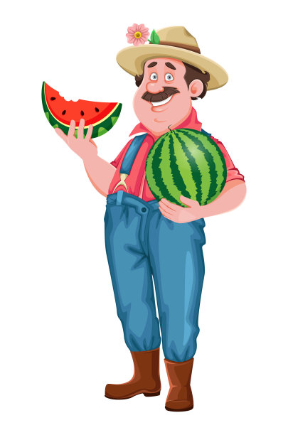 卡通扁平化水果蔬菜