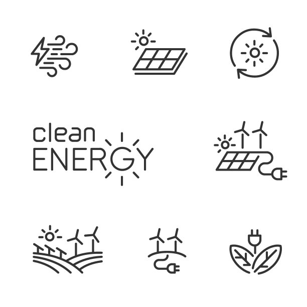 新能源环保图标 