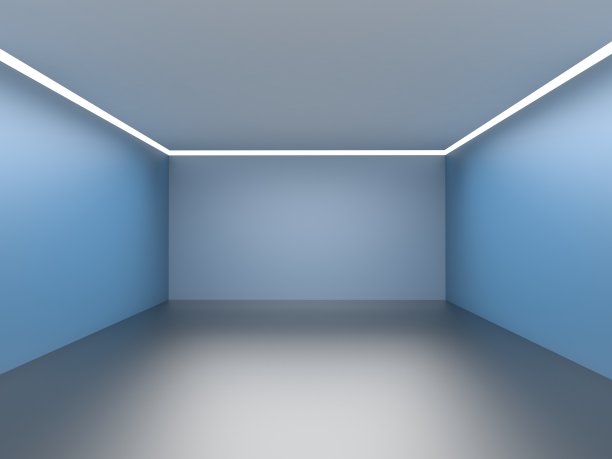 蓝色 3d展示台背景