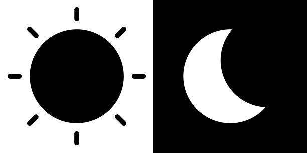 黑白logo