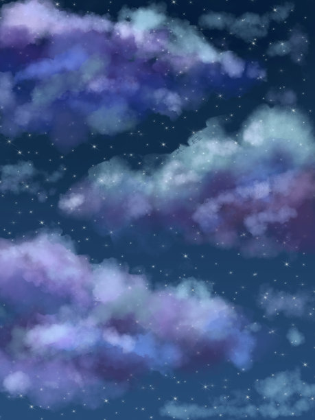 紫色浪漫星空背景