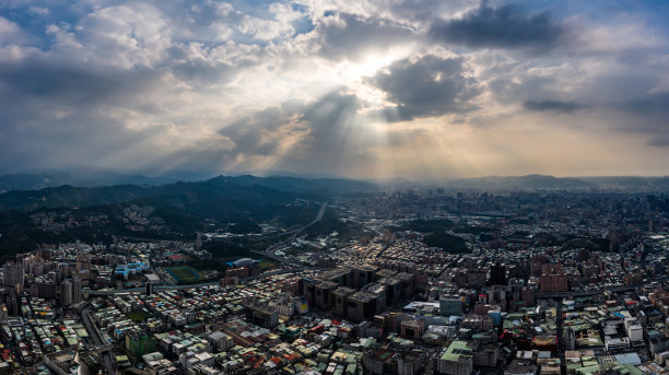 台北地标建筑天际线