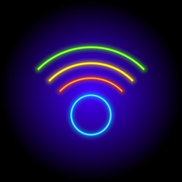 wifi霓虹图标