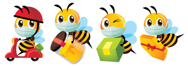 蜂蜜礼盒插画