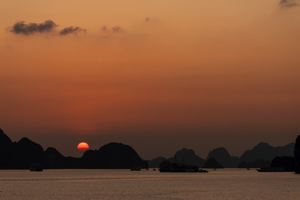 越南黄昏景观
