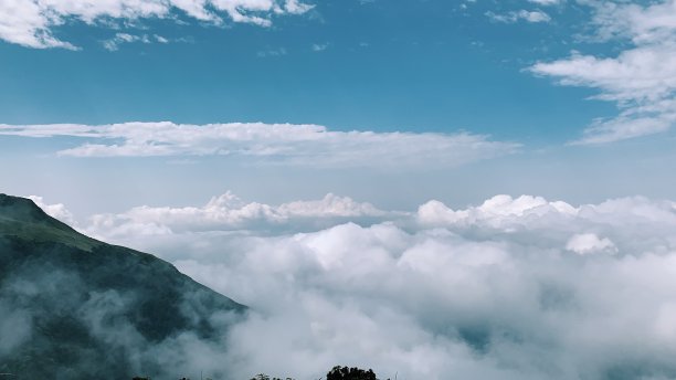 壮丽的高山美景