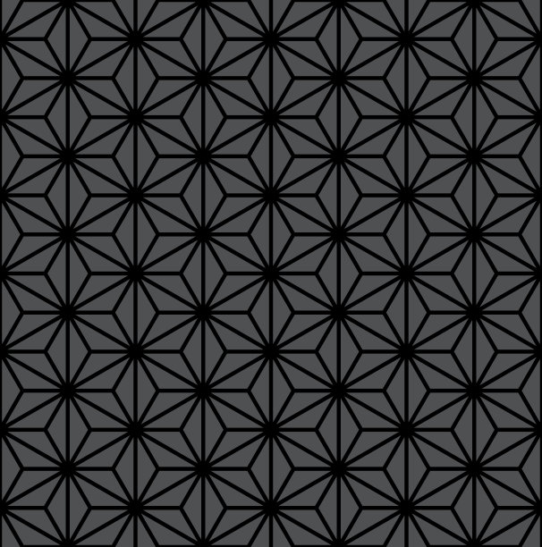 抽象六角形星形图案