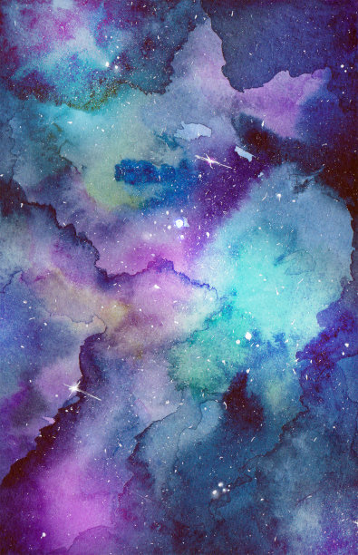 紫色梦幻星星素材