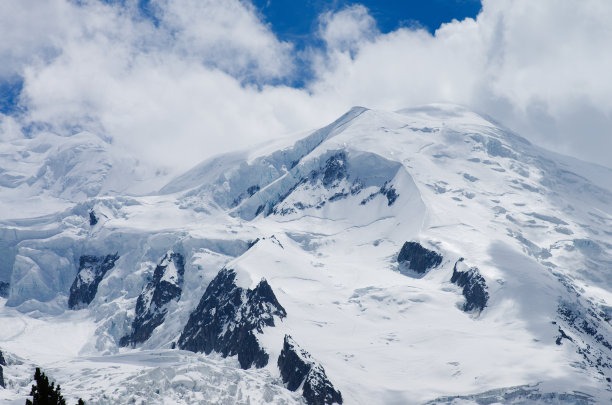 蓝天 雪山