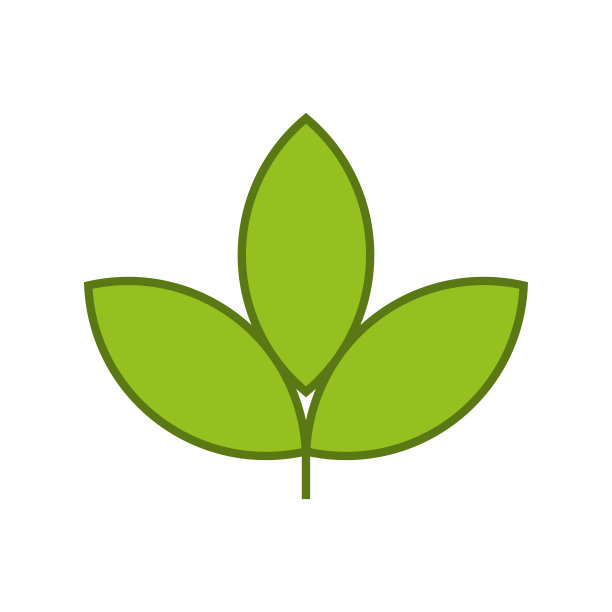 绿叶标志植物logo