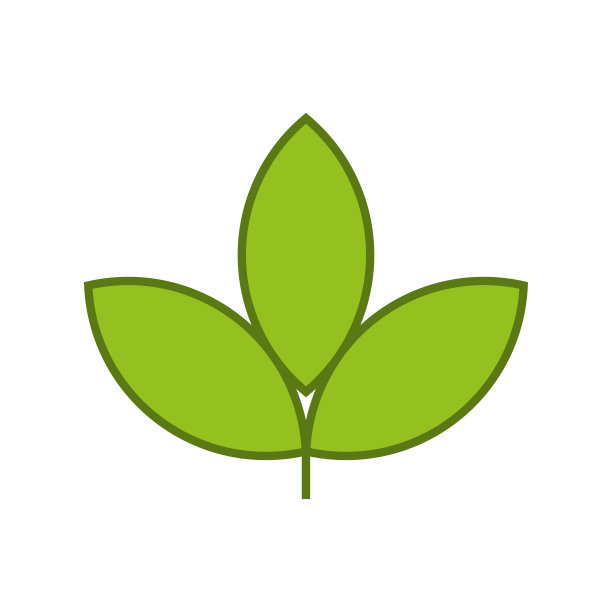 绿叶绽放logo