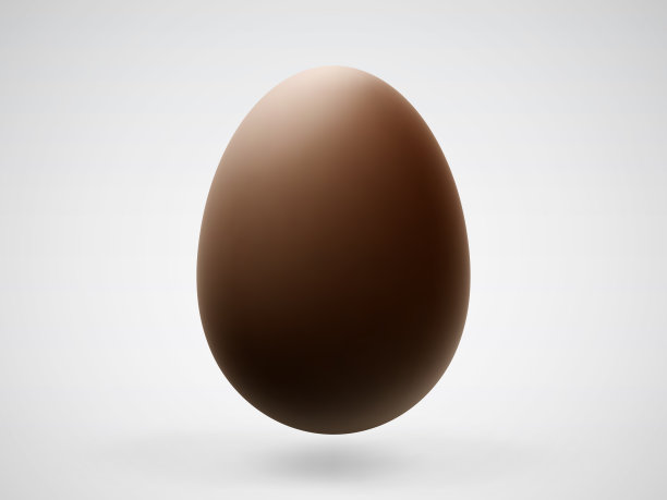 卵,一个物体,三维图形