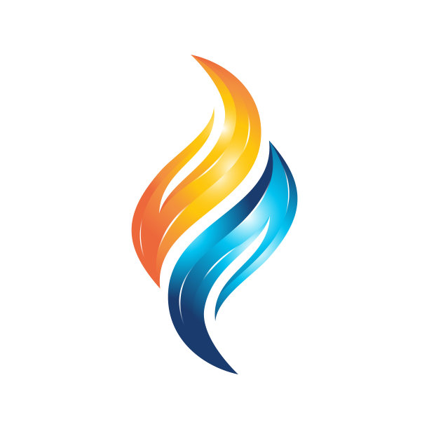 彩色元素logo设计