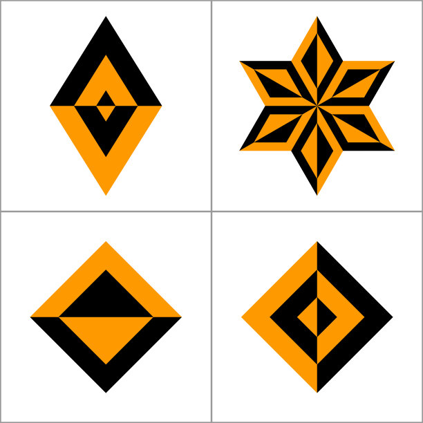 几何彩色logo图标