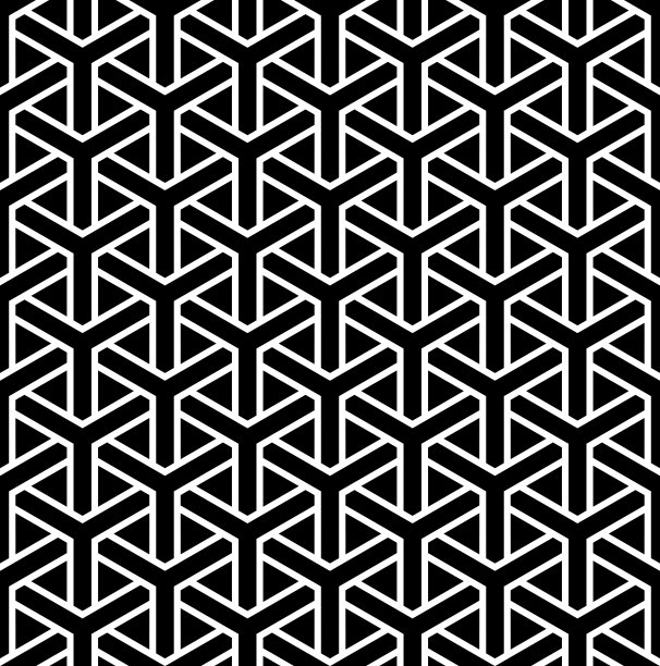 黑白三角形几何图案背景