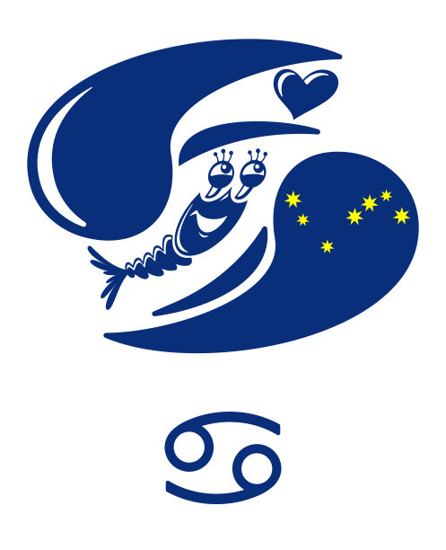 螃蟹卡通标志