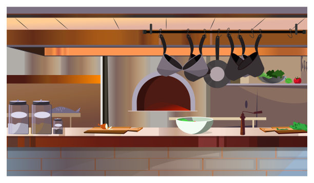 厨具厨房用具卡通