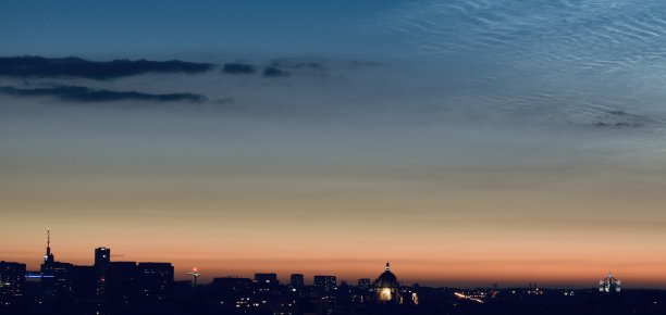 城市剪影 夜晚城市 城市夜景