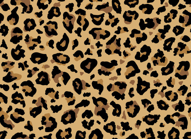 棕色豹纹图案