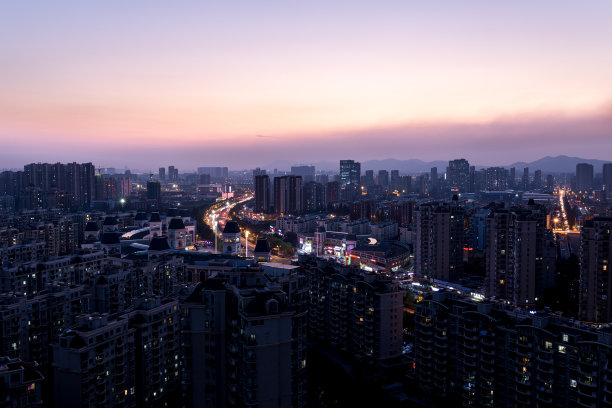 上海航拍夜景