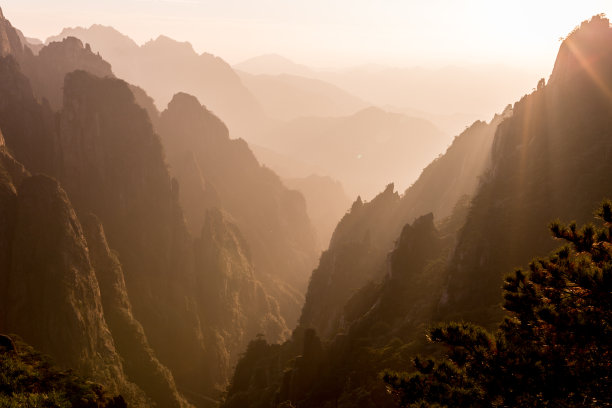 黄山山峰