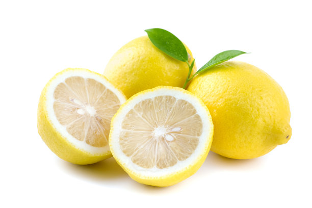 白底黄柠檬