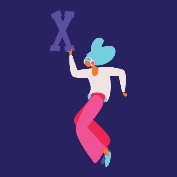 字母x logo
