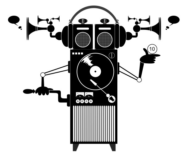 趣味音响矢量插画