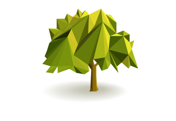 抽象树木logo