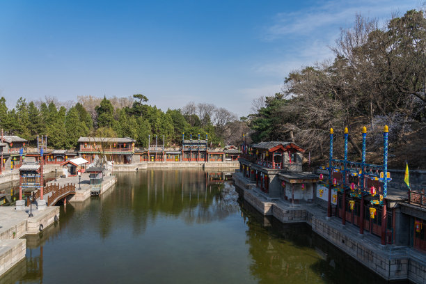 北京颐和园湖泊