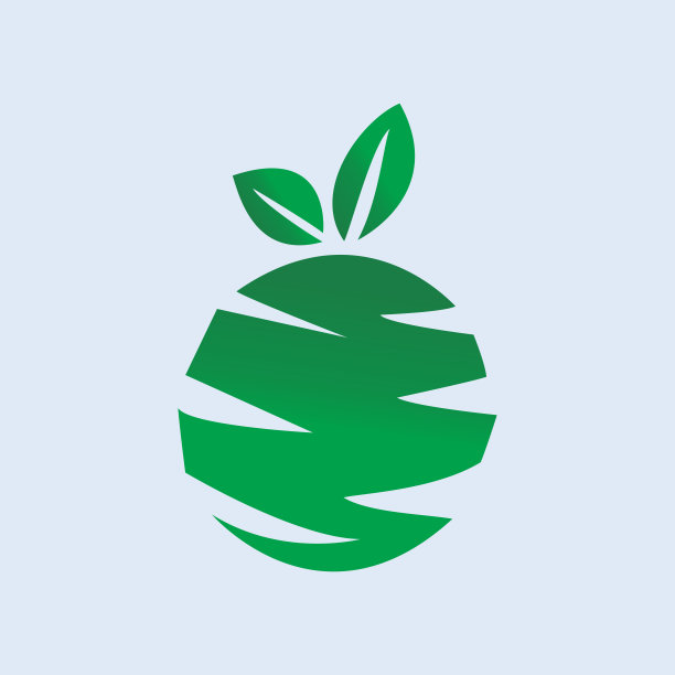 绿色食物logo设计