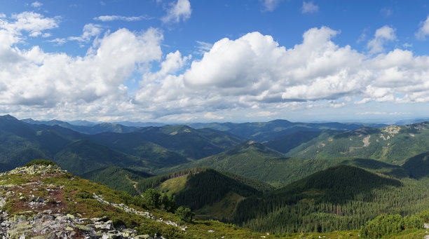 壮丽的高山美景