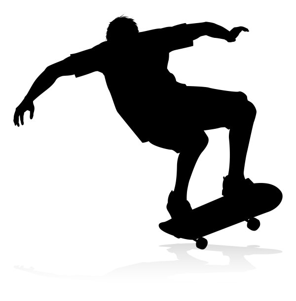 滑板插画