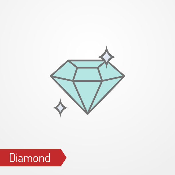 矢量钻石珠宝奢侈品宝石水晶首饰