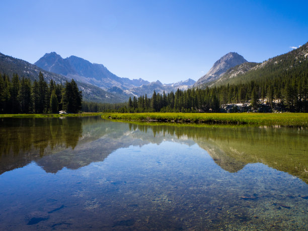 绿水青山河流溪水湖泊