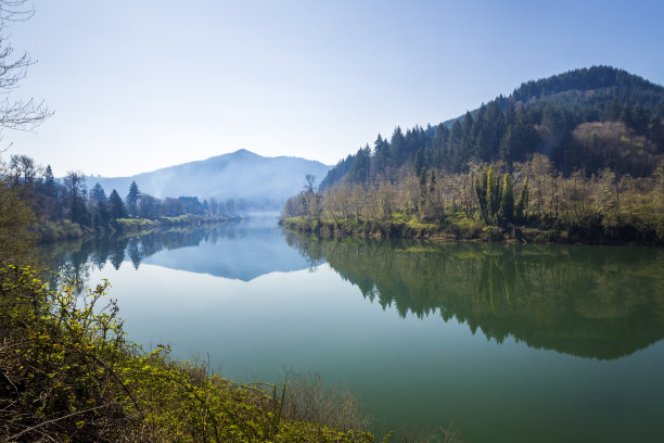 河边风景电脑壁纸