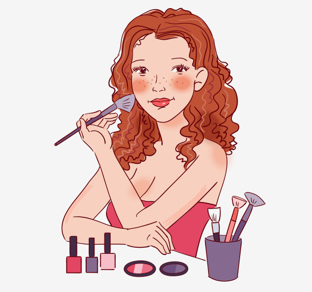 化妆品插画