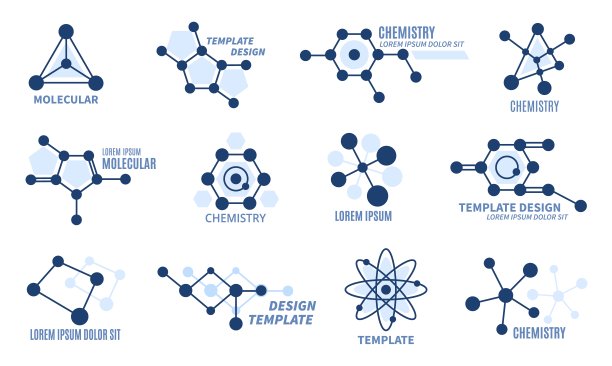 分子结构logo设计