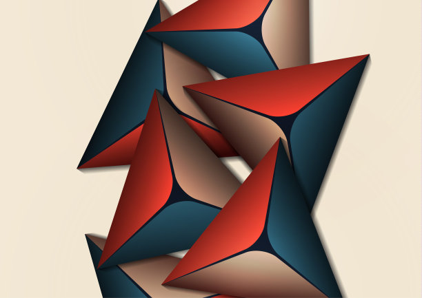 抽象立体几何装饰画