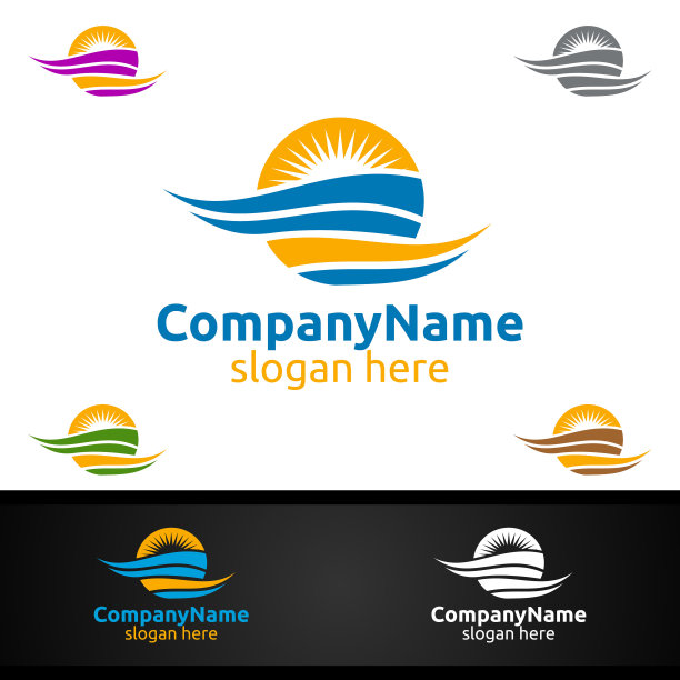 海洋旅游logo设计