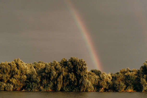 彩虹全景摄影图