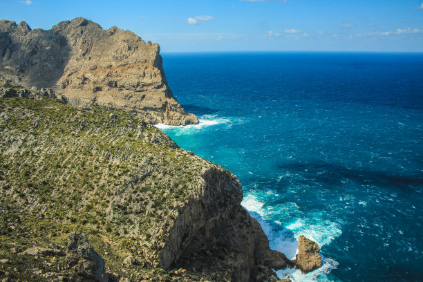 海岸悬崖峭壁图片