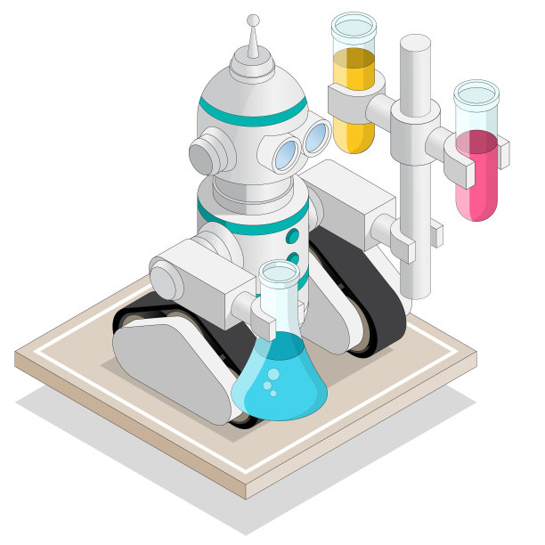 矢量科学家未来机器人