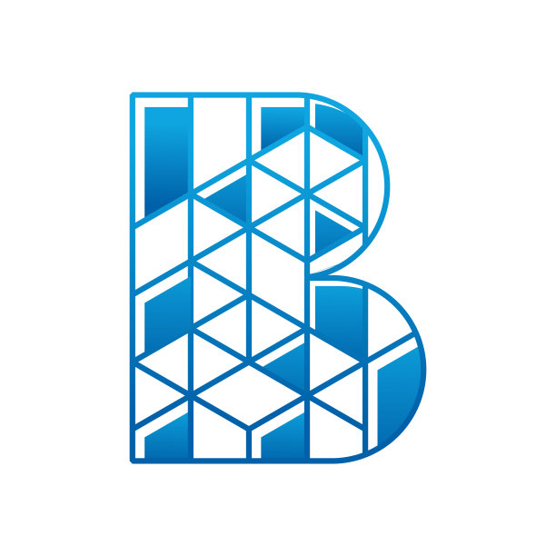 b字母logo设计