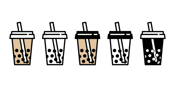 奶茶店标志设计