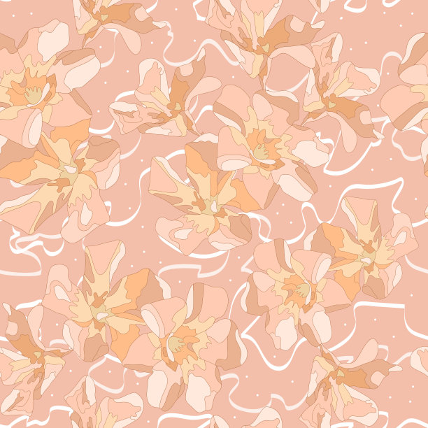 桃子图案花纹壁纸背景