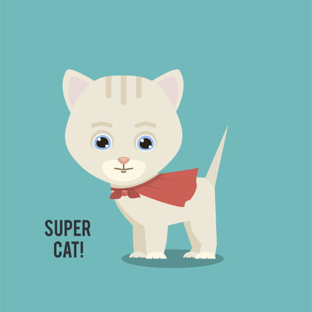 可爱超人猫咪