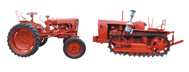 拖拉机,红色拖拉机,农用机械
