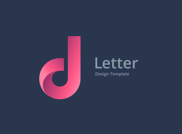 d字母创意logo