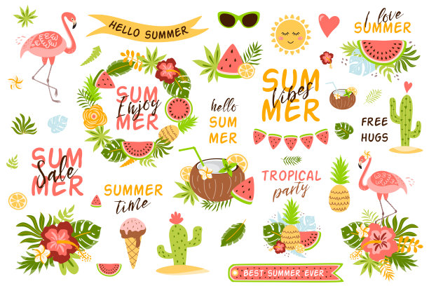 夏季促销菠萝海报